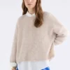 Agna Pattern Sweater Ecru