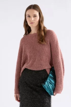 Agna Pattern Sweater Rosewood