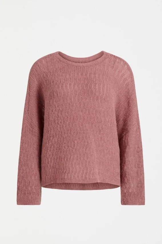 Agna Pattern Sweater Rosewood Agna Pattern Sweater Rosewood
