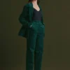 Altes Jacket Green Sinda Print