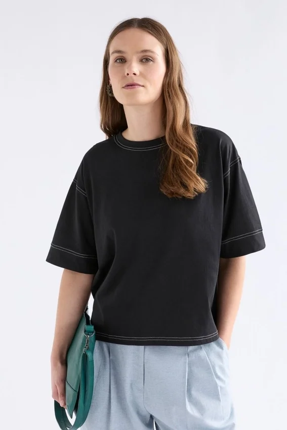 Famke T-Shirt Black Famke T-Shirt Black