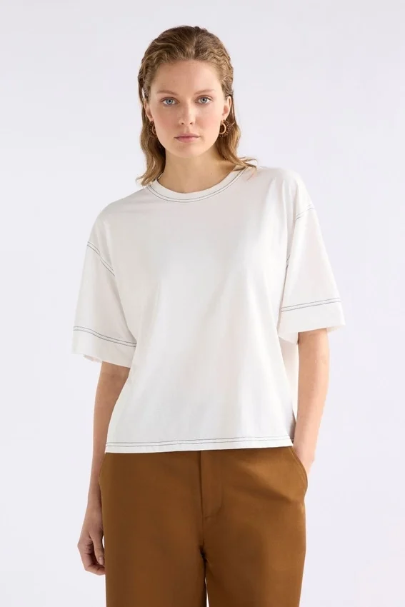 Famke T-Shirt White Famke T-Shirt White