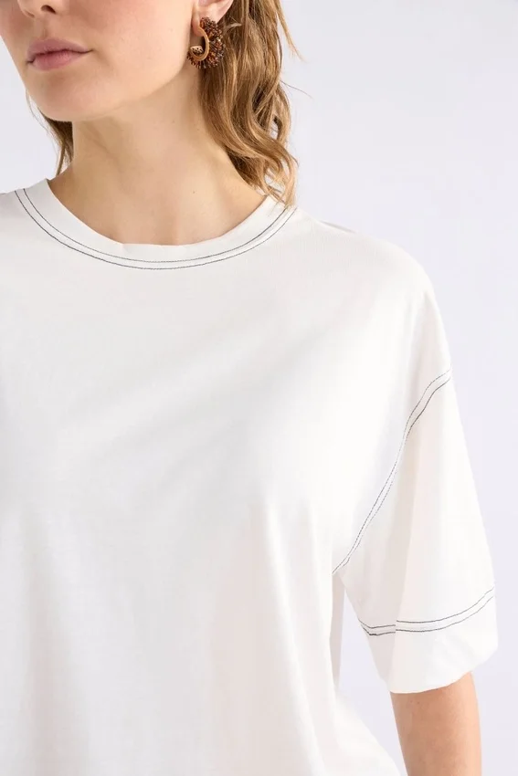 Famke T-Shirt White Famke T-Shirt White