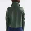 Fine Leather Jacket Milan Green