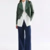 Fine Leather Jacket Milan Green