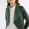 Fine Leather Jacket Milan Green
