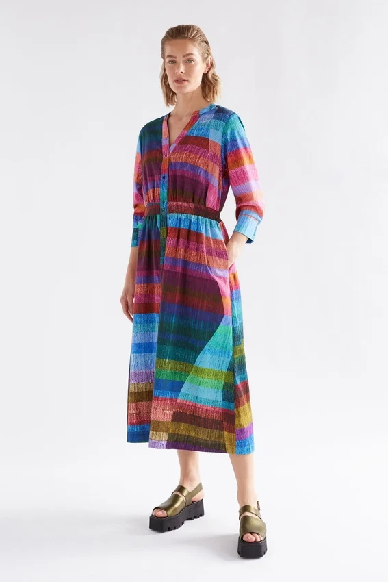 Gia 3/4 Sleeve Shirt Dress Gia 3/4 Sleeve Shirt Dress