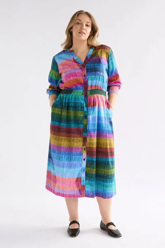 Gia 3/4 Sleeve Shirt Dress Gia 3/4 Sleeve Shirt Dress