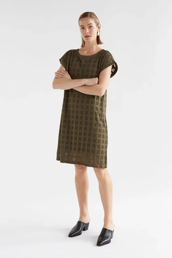 Grid Burnout Dress Grid Burnout Dress