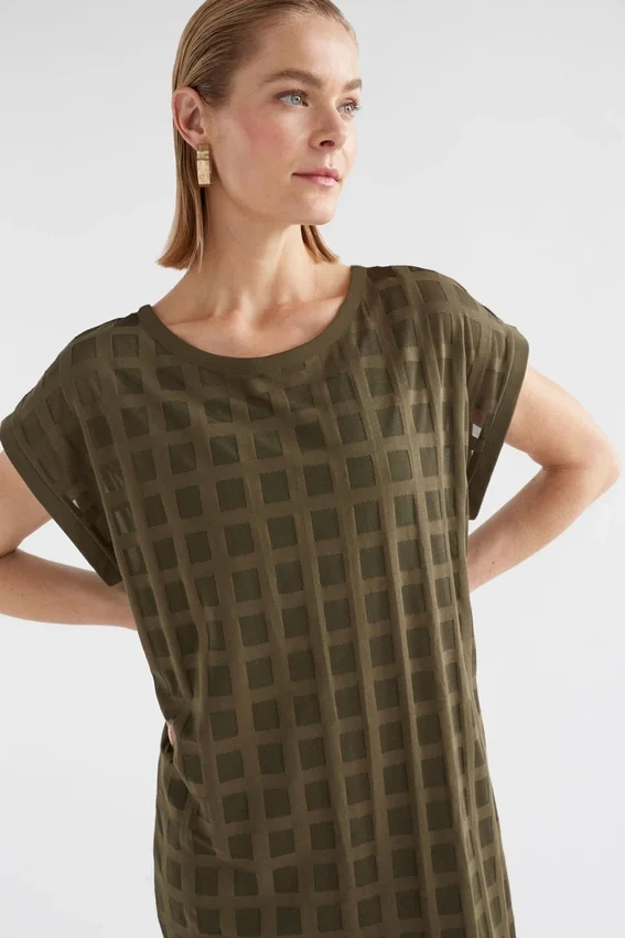 Grid Burnout Dress Grid Burnout Dress