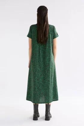 Haki Dress Green Sinda Print Haki Dress Green Sinda Print