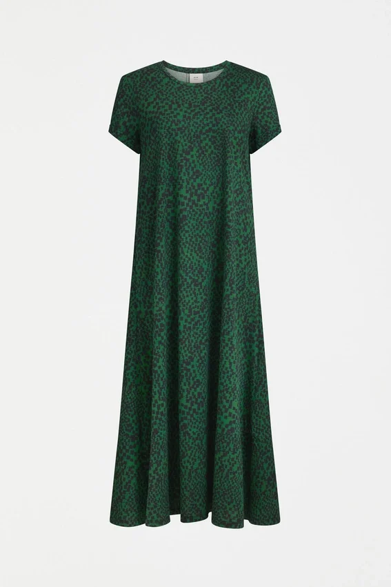 Haki Dress Green Sinda Print Haki Dress Green Sinda Print