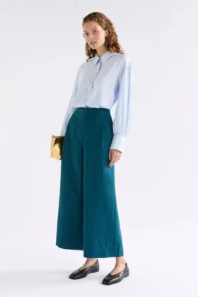 Ilona Linen Pant Peacock