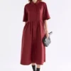 Llinen Light Dress Bordeaux Llinen Light Dress Bordeaux