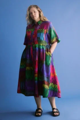 Llinen Light Dress Lind Print