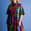 Llinen Light Dress Lind Print Llinen Light Dress Lind Print