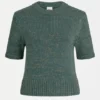 Luft Lurex Knit Top Sage Gold Luft Lurex Knit Top Sage Gold